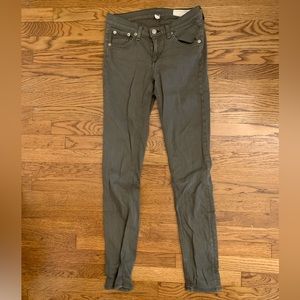 Rag & Bone Green Denim Size 26